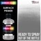 U.S. Art Supply Gray Surface Primer Airbrush Paint, 8 oz - Acrylic Primer Paint, Ready-To-Spray, Water-Based Acrylic Polyurethane for Miniatures, Models, Plastic, Metal, Wood, Canvas, 3D Prints